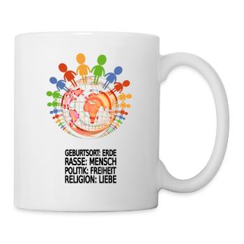 Gegen Rassismus - Tasse - Weiß - Rechts