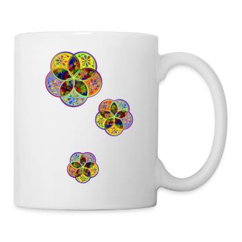 Venusblume - Basis - Flower Power Drilling - Tasse - Weiß - Rechts
