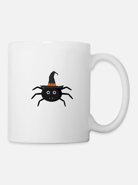 Halloween spider gift or gift idea - Mug - white