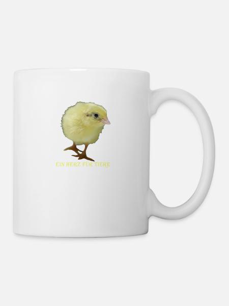 Coeur pour animaux - Mug blanc - blanc