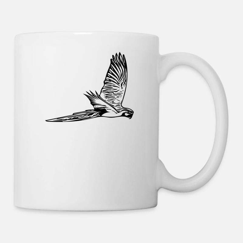 perroquet - Mug blanc - blanc