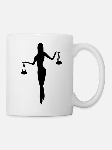 zodiac scales - Mug - white
