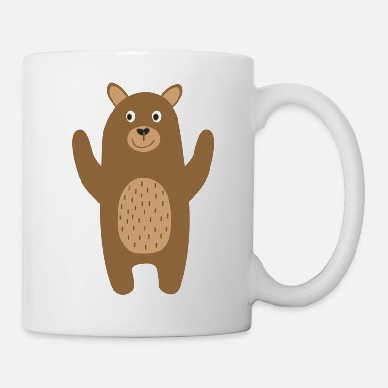 Teddy Bär Freude happy - Tasse - Weiß