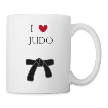 I Love Judo T-Shirt - Tasse - Weiß - Rechts