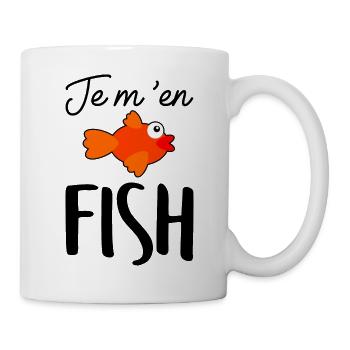 Je m'en FISH - Mug blanc - blanc - Droite