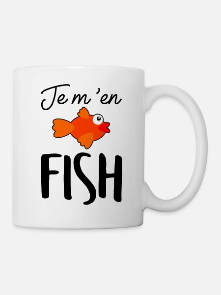 Je m'en FISH - Mug blanc - blanc