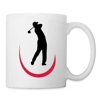 golf - Tasse - Weiß - Rechts