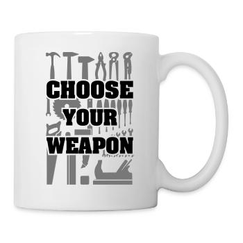 Tools handy man Craftsman DIY do-it-yourselfer - Mug - white - Right