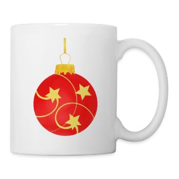 Weihnachtskugel Weihnachtsbaumkugel Weihnachten - Tasse - Weiß - Rechts