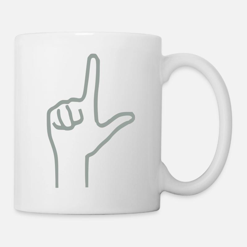 Loser Handzeichen - Tasse - Weiß