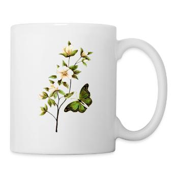 fleurs - Mug blanc - blanc - Droite