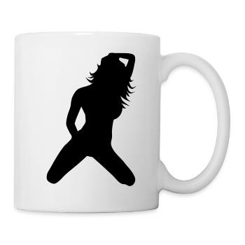 sexy Frau - Tasse - Weiß - Rechts