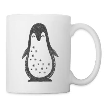 Pinguin - Tasse - Weiß - Rechts