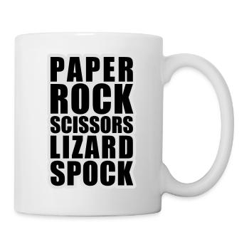 paper rock scissors - Tasse - Weiß - Rechts