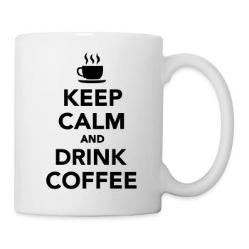 Keep calm and drink coffee - Mug blanc - blanc - Droite