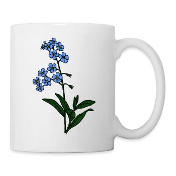Forget-me-not blue - Mug - white - Right