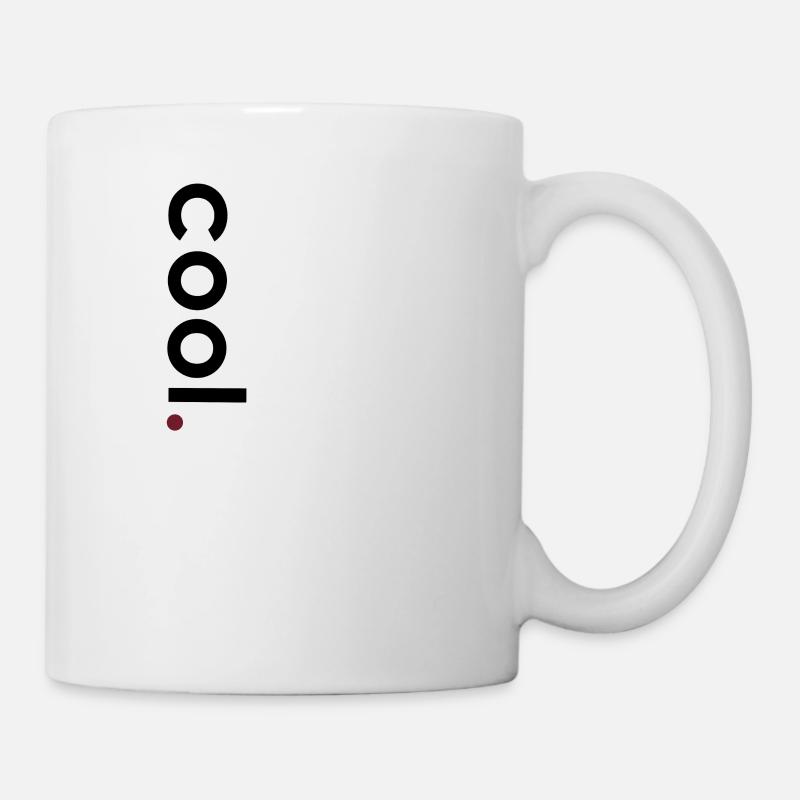 cool vertical black - Mug - white