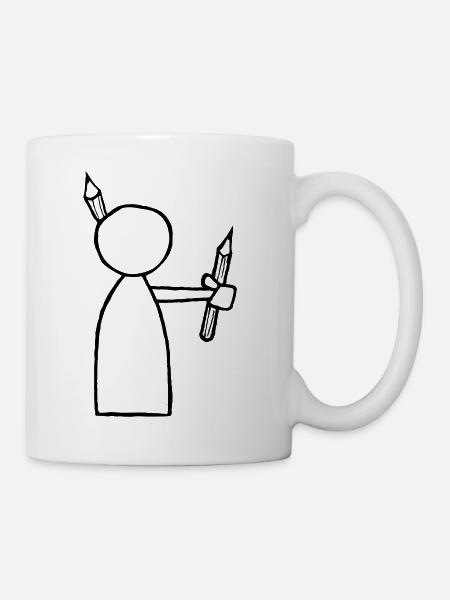 Dessinateur - Mug blanc - blanc