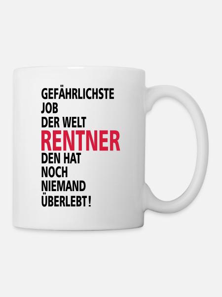 rentner - Tasse - Weiß