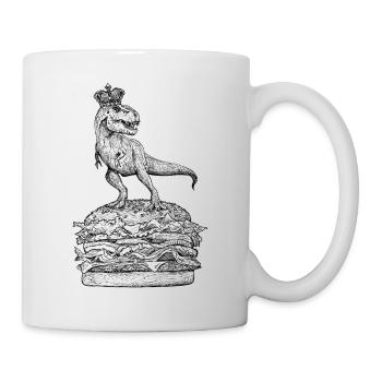 T-Rexburger - Tasse - Weiß - Rechts