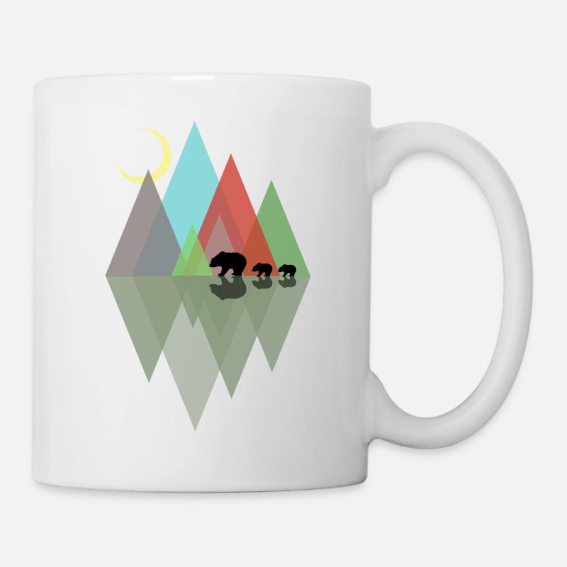 Bärenfamilie - Tasse - Weiß