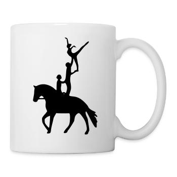 Voltigieren Dreierübung - Tasse - Weiß - Rechts