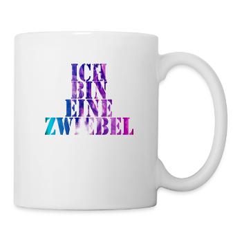 ich bin eine Zwiebel color - Tasse - Weiß - Rechts