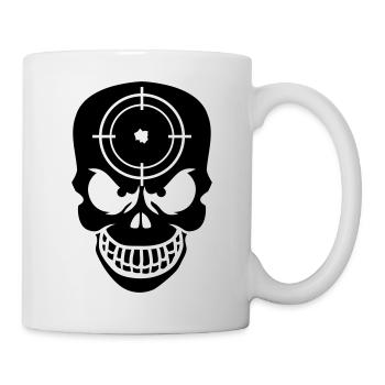 Evil Skull With Target - Mug - white - Right