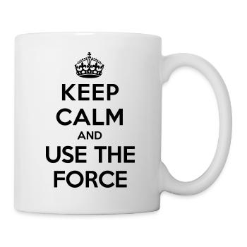 Keep calm and use the Force - Mug - white - Right