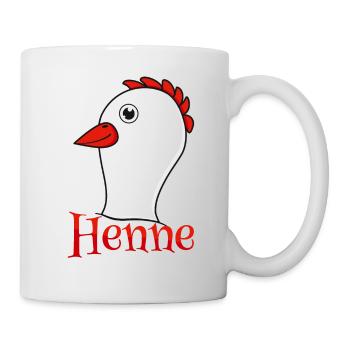 Partnershirt Henne - Tasse - Weiß - Rechts