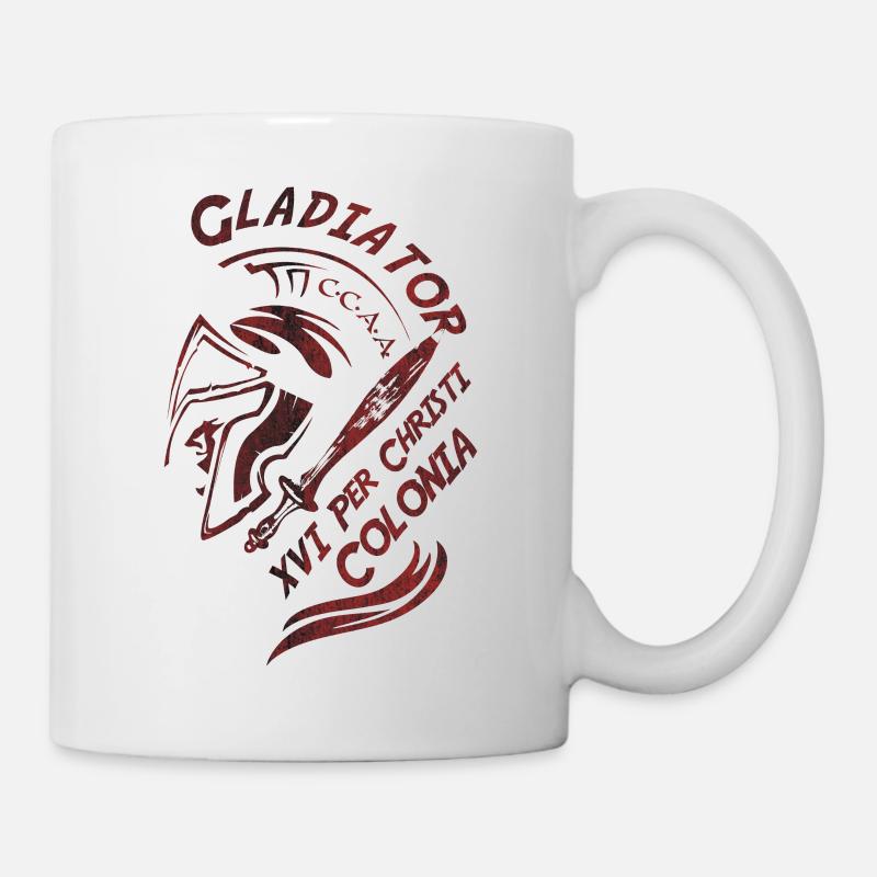 Gladiateur de cologne - Mug blanc - blanc