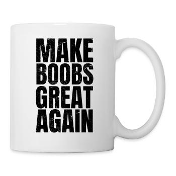 Make BOOBS Great Again vintage - Mug - white - Right