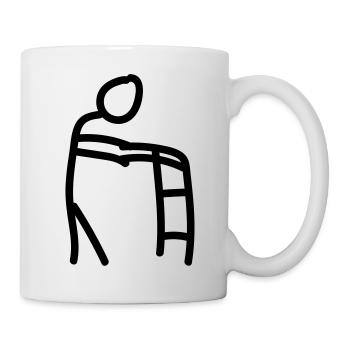 Pensioner walking aid - Mug - white - Right