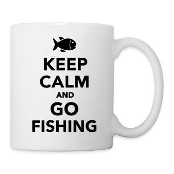 Keep calm and go fishing - Mug - white - Right