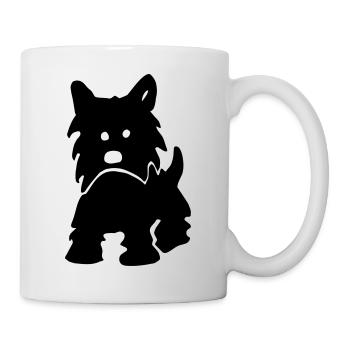 Westie West Highland White Terrier - Tasse - Weiß - Rechts
