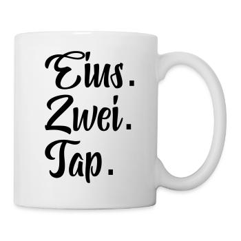 Discofox Eins zwei Tap Tanzen/ Geschenk - Tasse - Weiß - Rechts