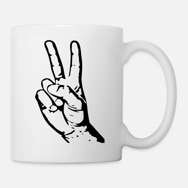 peace - Mug - white