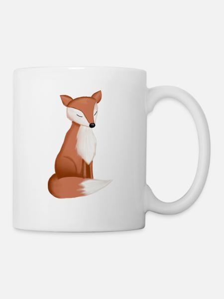 Fuchs - Tasse - Weiß