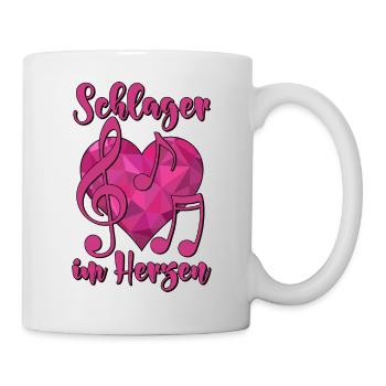 Schlager in the heart - Mug - white - Right