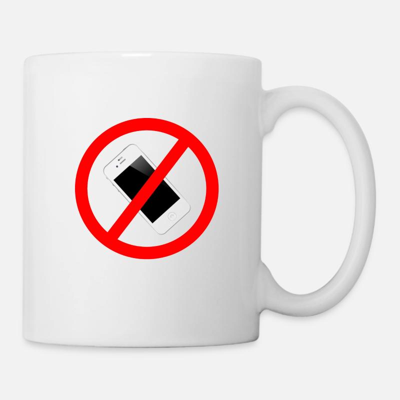 No Smartphone - Mug blanc - blanc