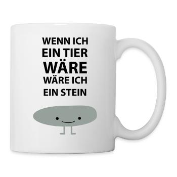 Sei ein Stein! - Tasse - Weiß - Rechts