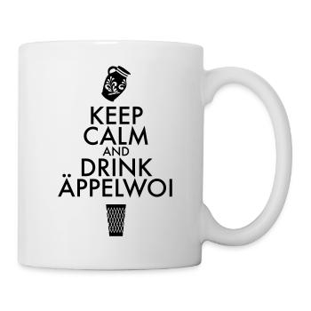 KEEP CALM AND DRINK ÄPPELWOI - Frankfurt Fan Shirt - Tasse - Weiß - Rechts