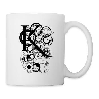 Buchstabe abstrakt K - Tasse - Weiß - Rechts