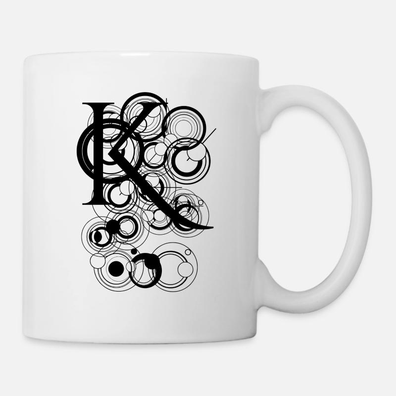 Letter abstract K - Mug - white