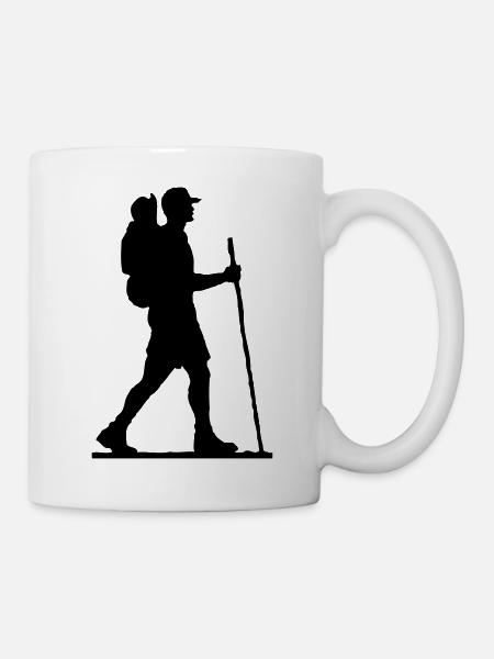 hiker - wanderer - Mug blanc - blanc