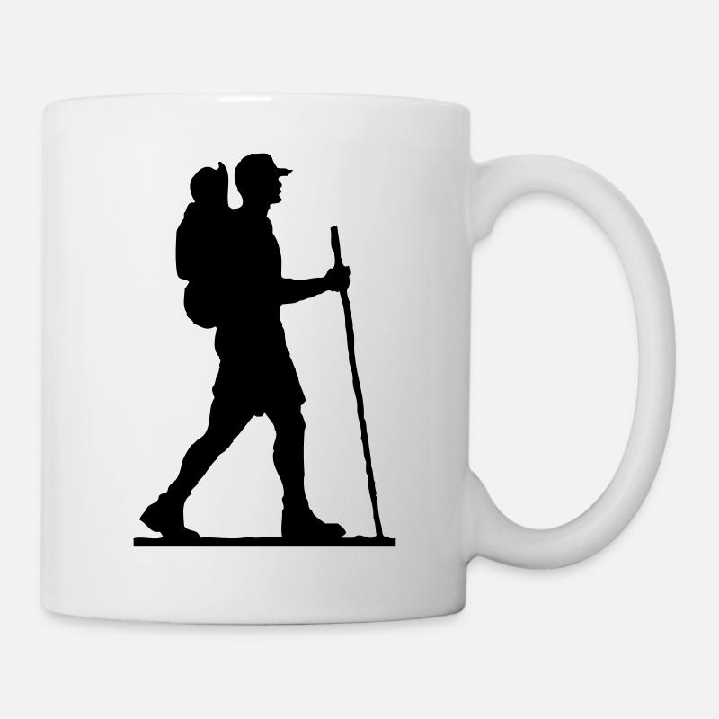 hiker - wanderer - Mug blanc - blanc