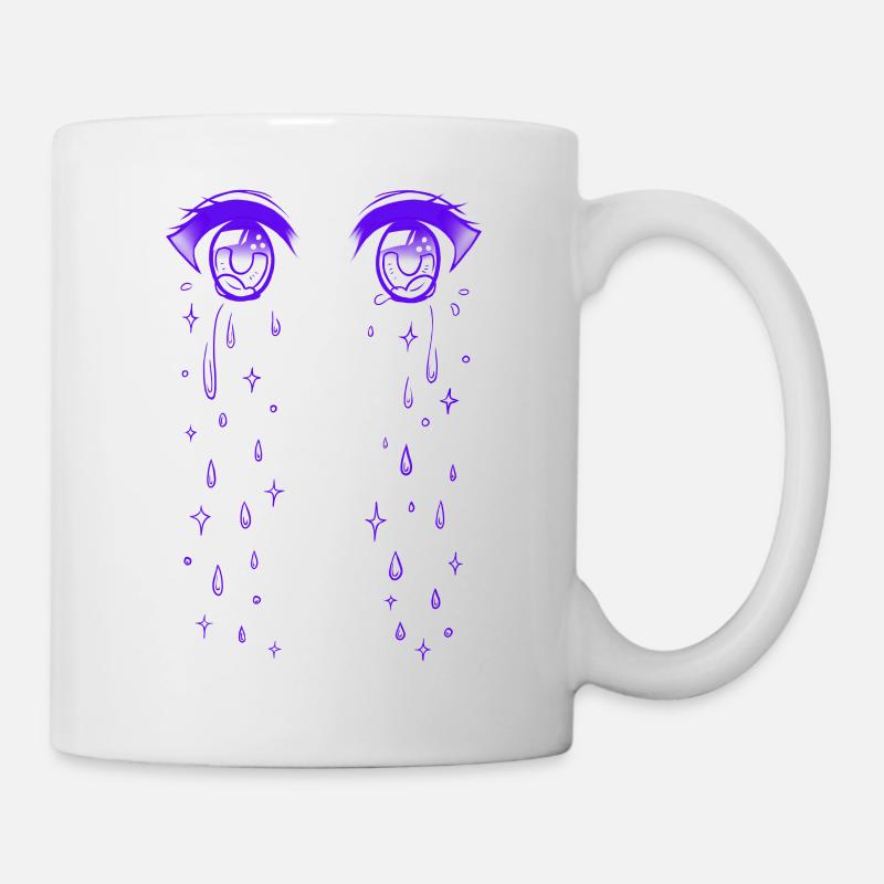Crying Anime Eyes - Mug blanc - blanc