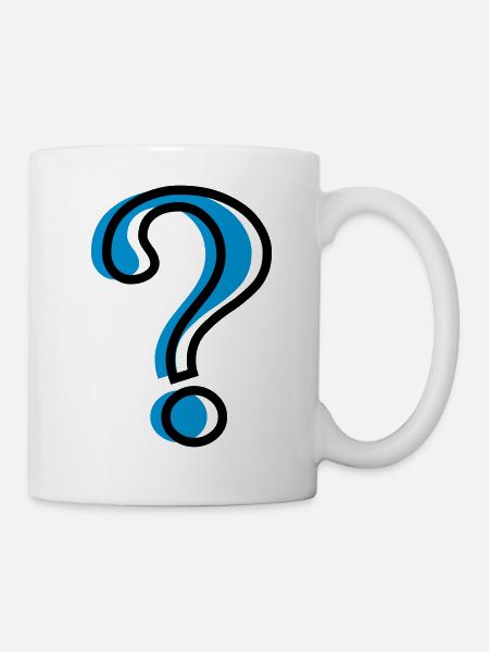 Point d'interrogation? - Mug blanc - blanc