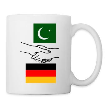 Pakistan & Deutschland - Tasse - Weiß - Rechts