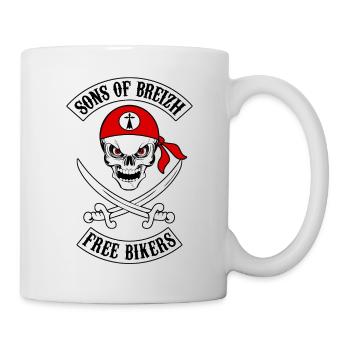 sons of breizh bikers 7 - Mug blanc - blanc - Droite